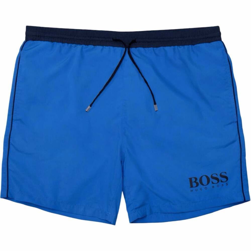 Hugo Boss BOSS Swim Trunks Medium Blue Drawstring Logo